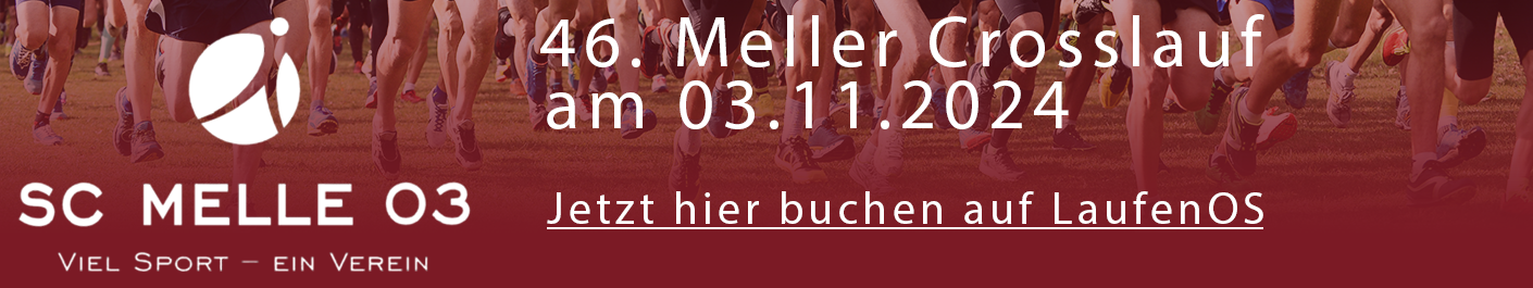 46. Meller Crosslauf am 03.11.2024 - Das Meller Crosslauf-Highlight